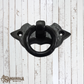 Cast Iron Rectangle Fleur De Lis Ring drop 82 x 39mm(MAJ-859)