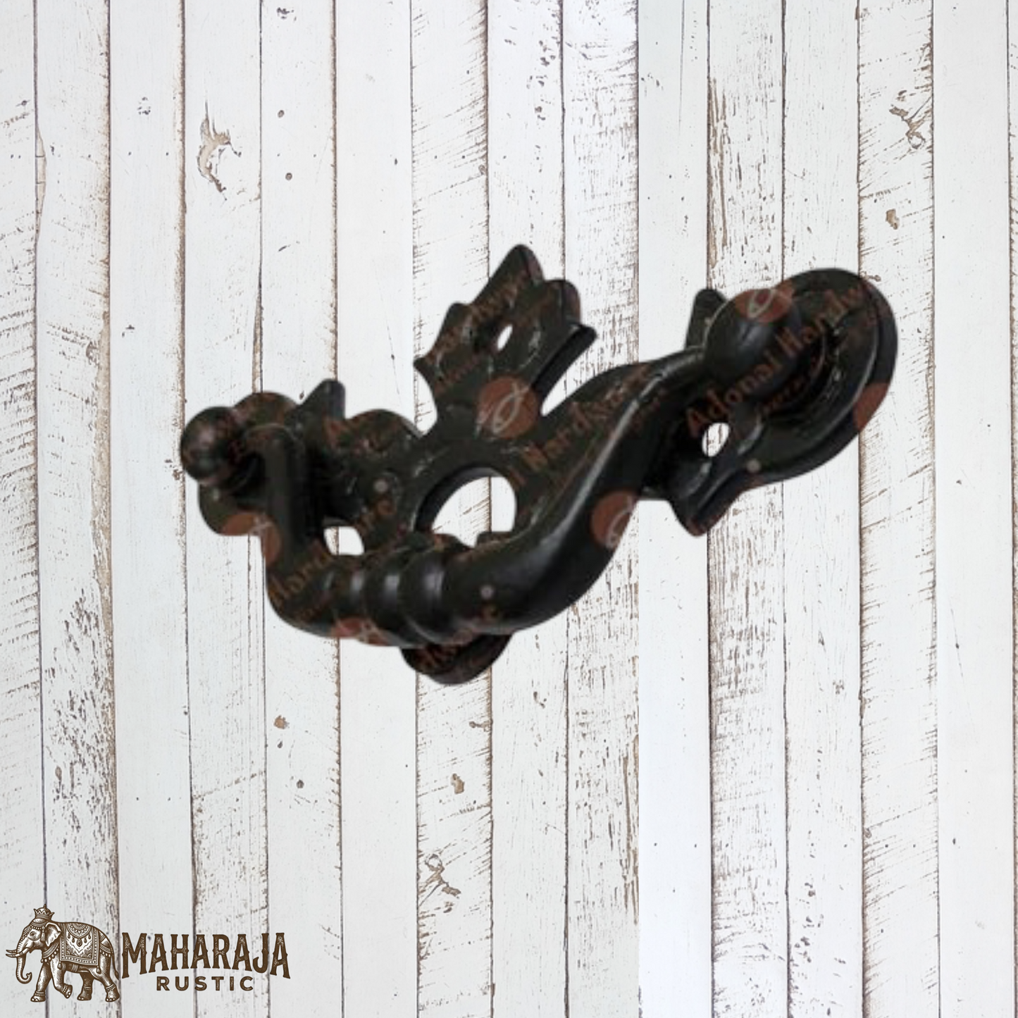 Cast Iron Crown Drawer Pull 116mm x 55mm