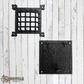 Cast Iron Door Grill and Flap/Backplate 157x161mm(MAJ-862)