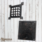 Cast Iron Door Grill and Flap/Backplate 157x161mm(MAJ-862)