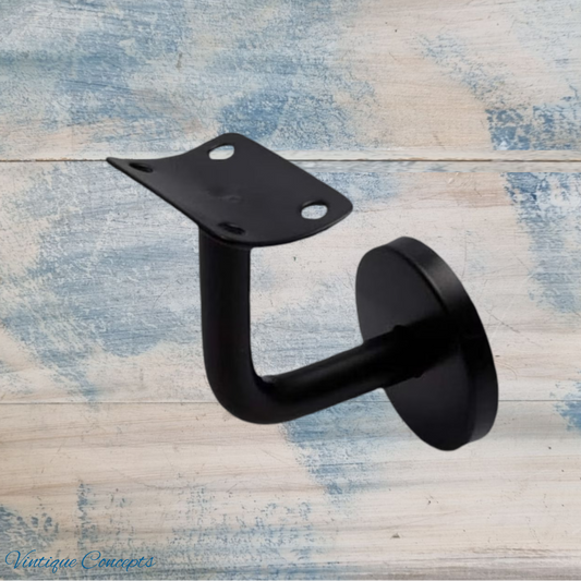 Ornate Iron stair rail bracket black (swivel seat) (MAJ-864) (Copy)