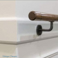 Ornate Iron stair rail bracket black (swivel seat) (MAJ-864) (Copy)