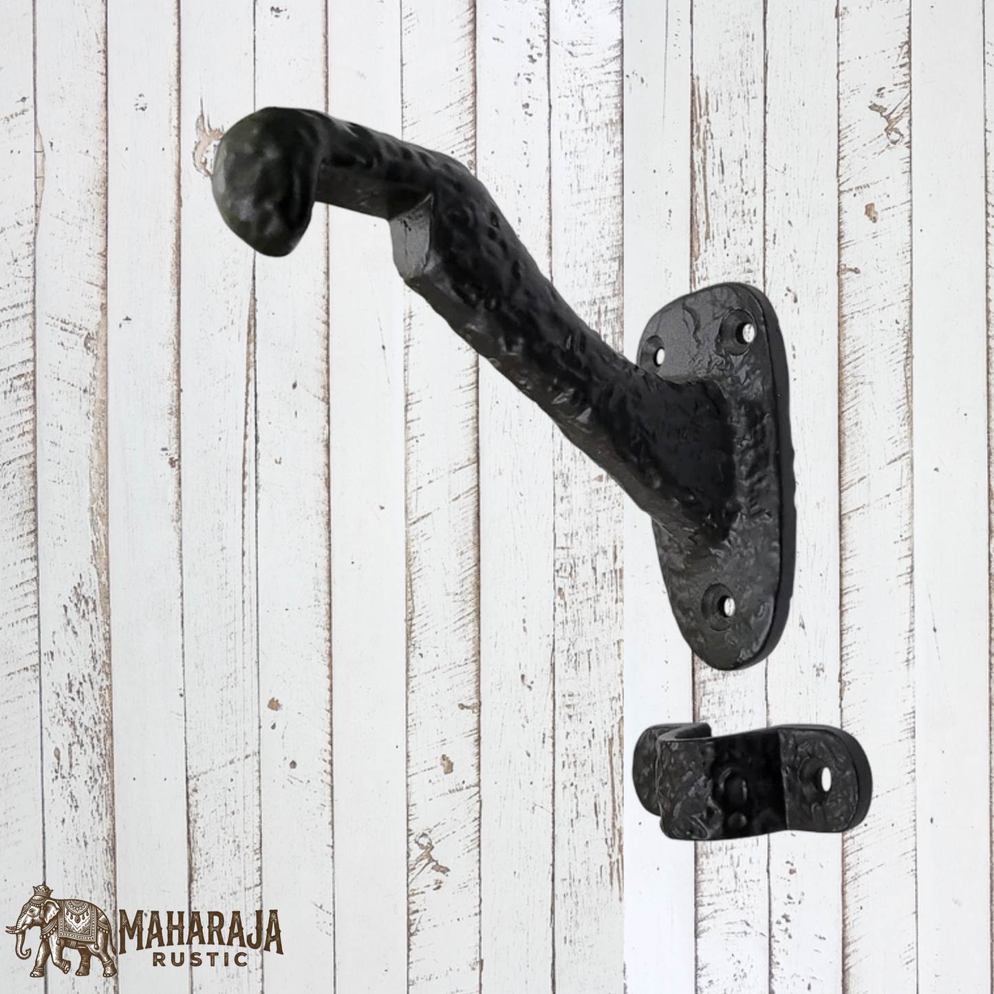 2 Piece Cast Iron Rail (stair) Bracket Flat seat (MAJ-866)