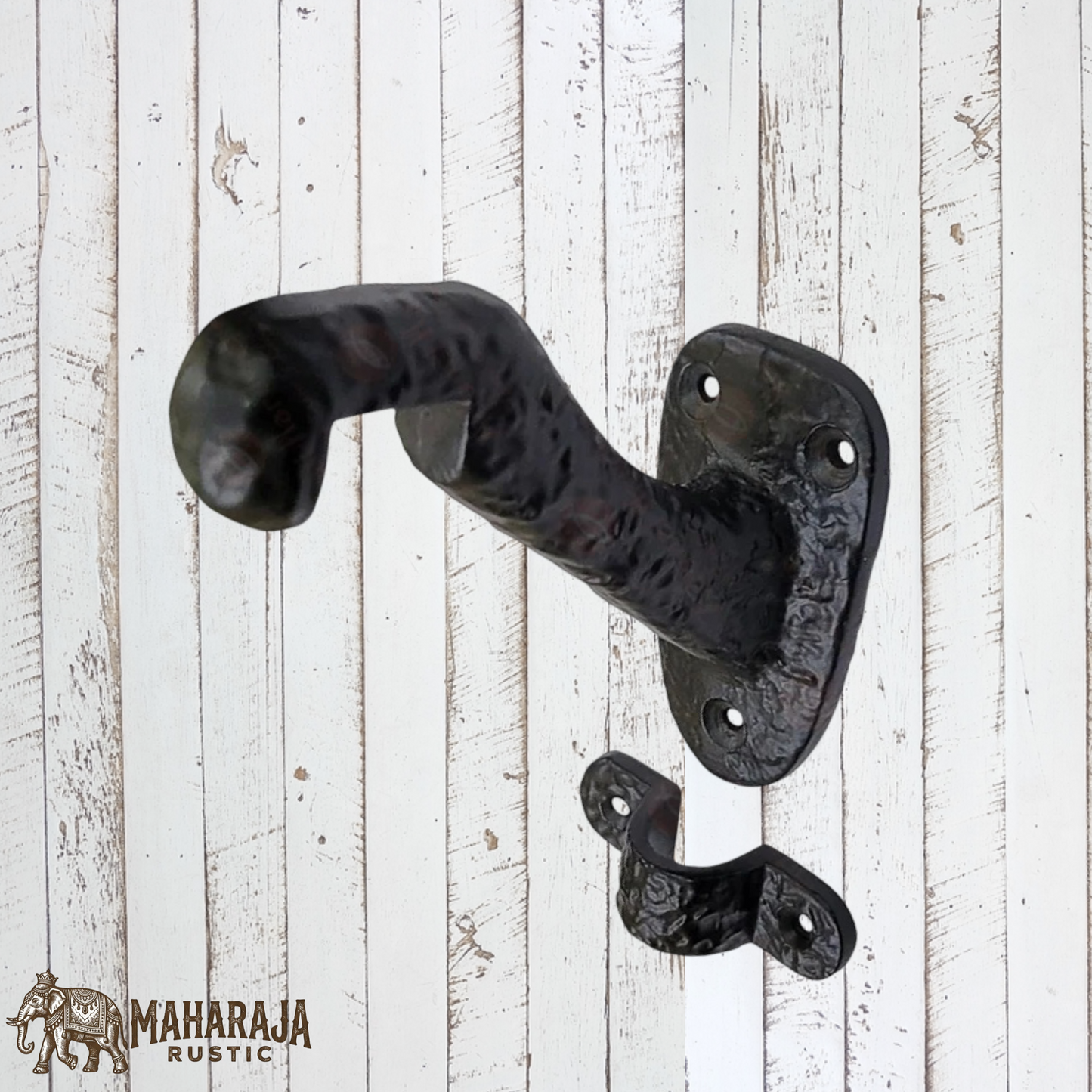 2 Piece Cast Iron Rail (stair) Bracket Flat seat (MAJ-866)