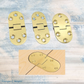 Cucina Solid brass TableTop Hinge -3 sizes for marine,tables and more