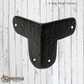 Forged Black 2 way corner strap  (each) 71x71mm (MAJ-872)