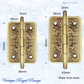 Solid Brass Flower and Stem ornate Hinge 51mm & 65mm