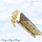Solid Brass Flower and Stem ornate Hinge 51mm & 65mm