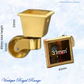 Square Cup Brass castor wheel -32mm wheel- 65mm high