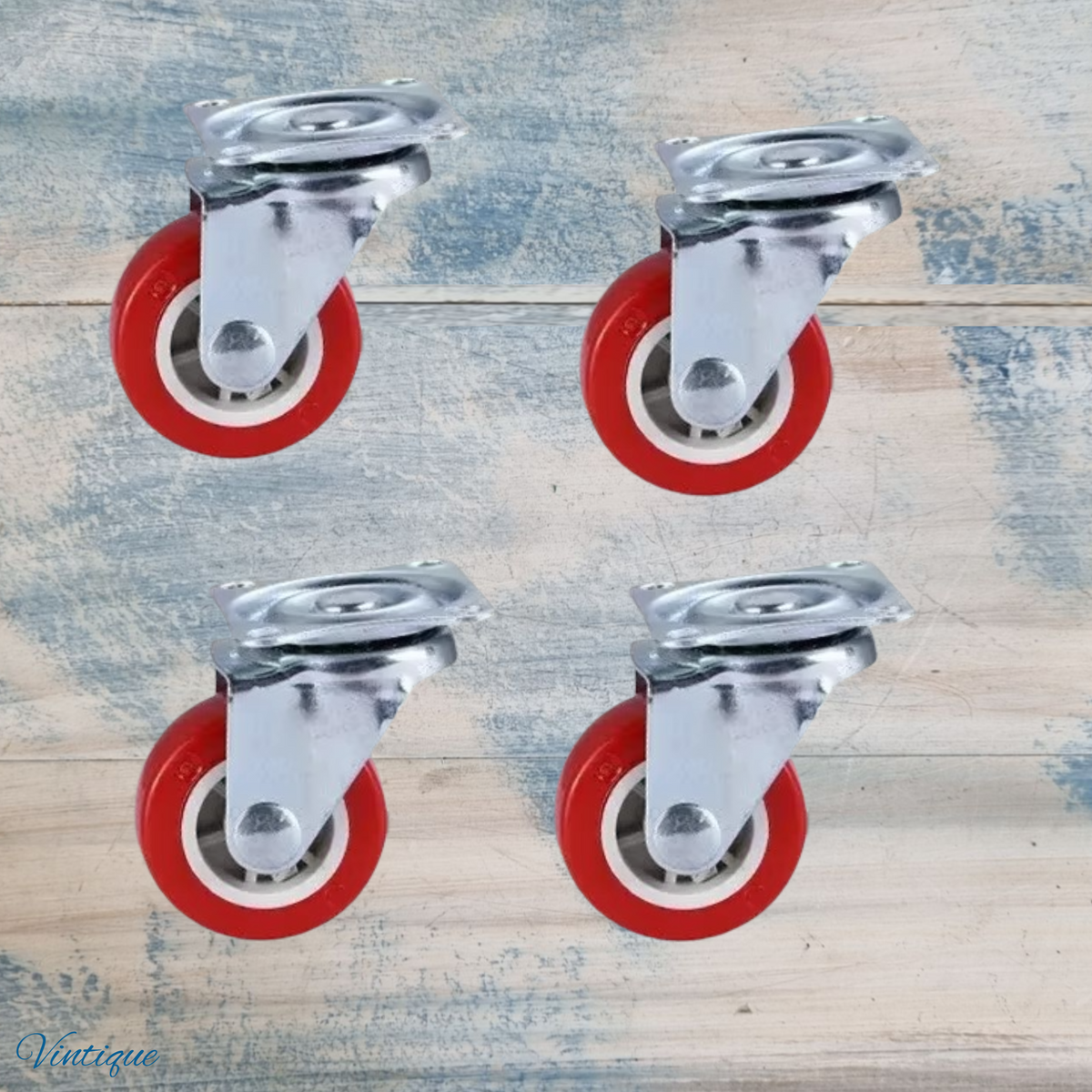 Red Urethane swivel castor wheel -50mm wheel