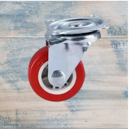 Red Urethane swivel castor wheel -50mm wheel