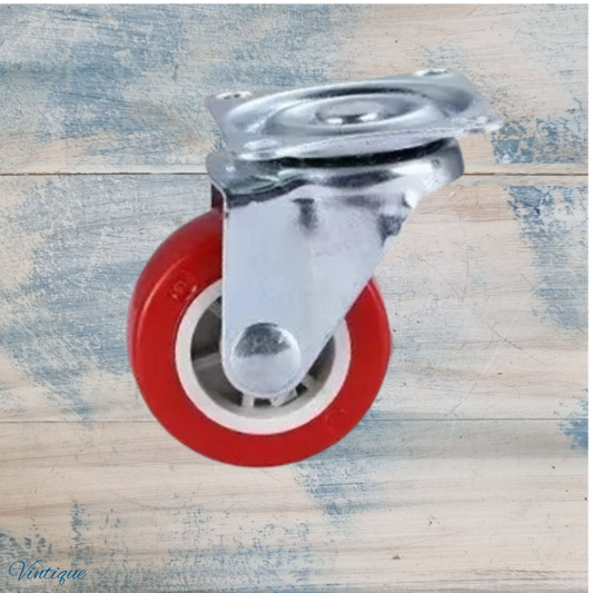 Red Urethane swivel castor wheel -50mm wheel