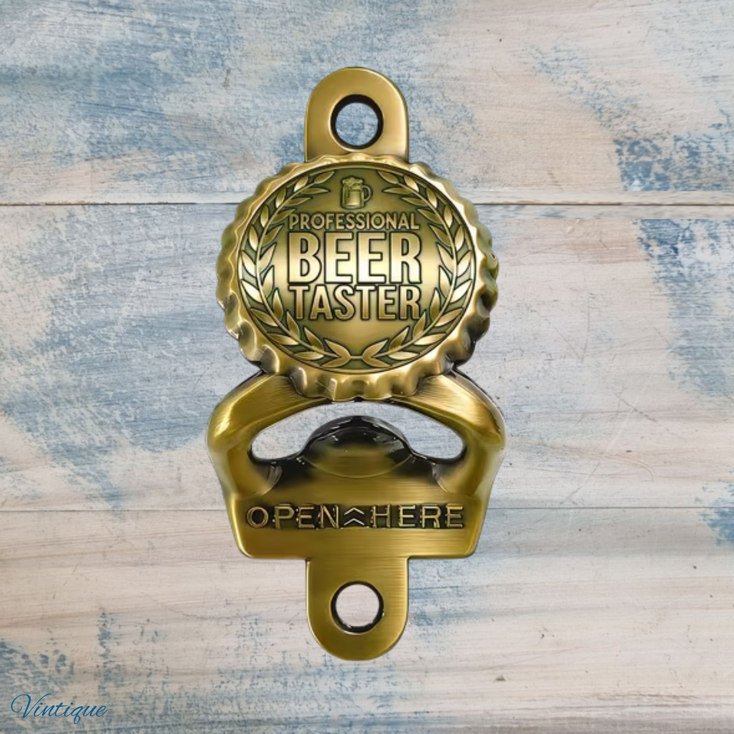 Beer Taster- Bronze Wall Mounted Vintage Bottle opener for beer bottles
