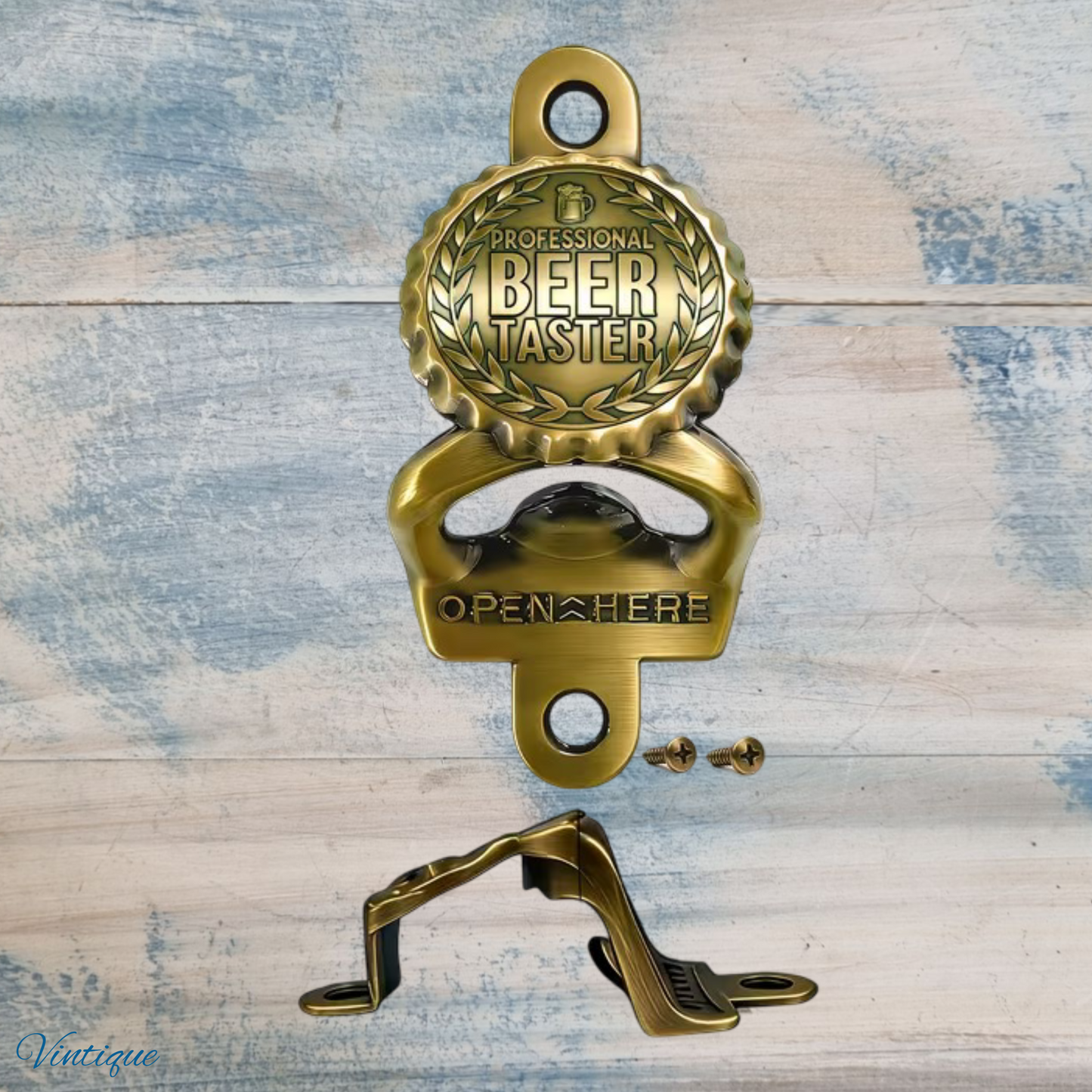 Beer Taster- Bronze Wall Mounted Vintage Bottle opener for beer bottles