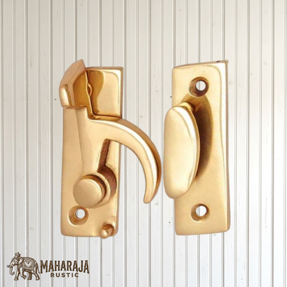 Solid Brass Hook Type window fastener-3 finishes