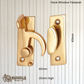Solid Brass Hook Type window fastener-3 finishes