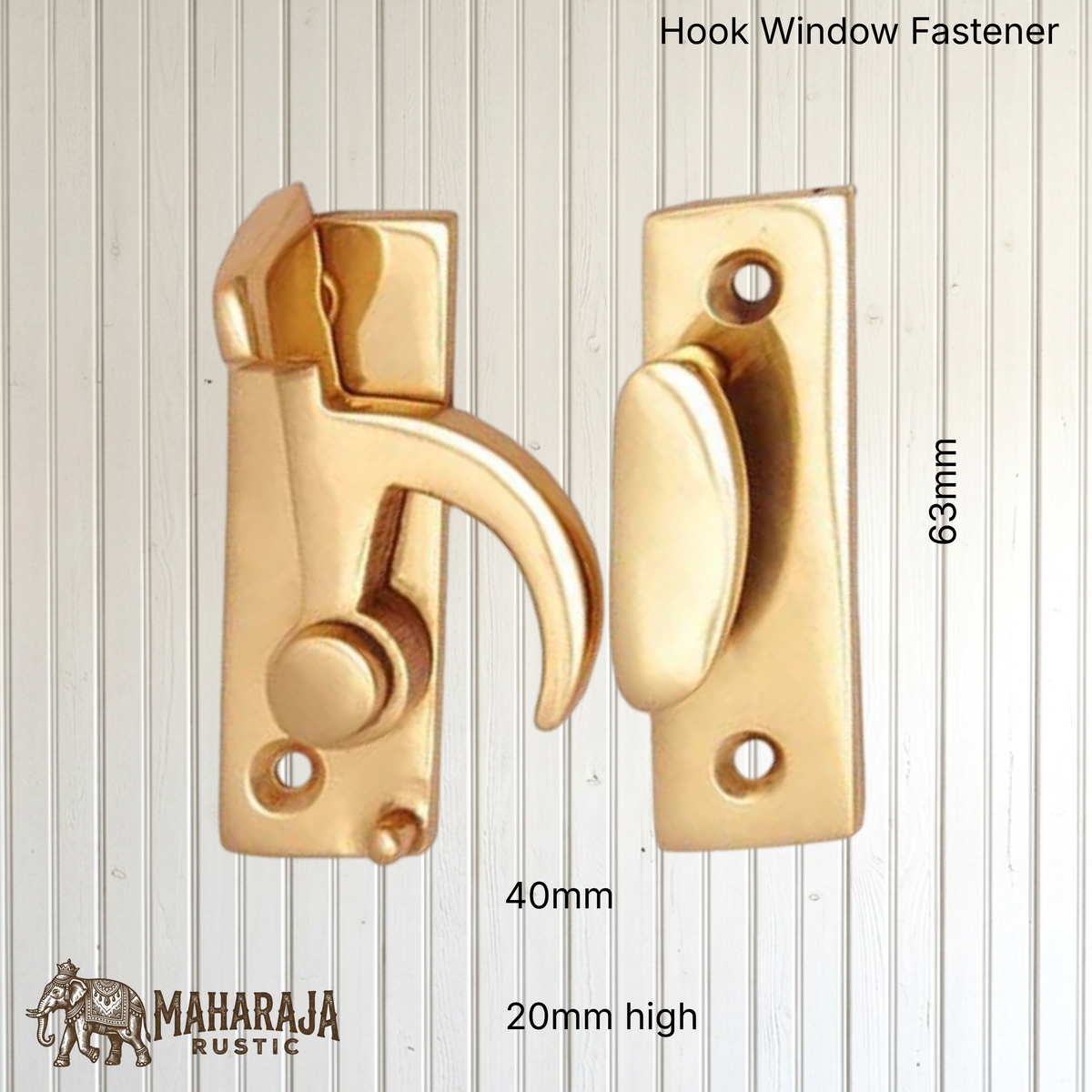 Solid Brass Hook Type window fastener-3 finishes