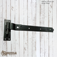 Detachable forged iron strap hinge 461mm long (MAJ-881)
