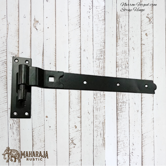 Detachable forged iron strap hinge 461mm long (MAJ-881)