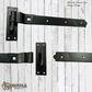 Detachable forged iron strap hinge 461mm long (MAJ-881)