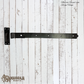 Detachable forged iron strap hinge 625mm long (MAJ-881)