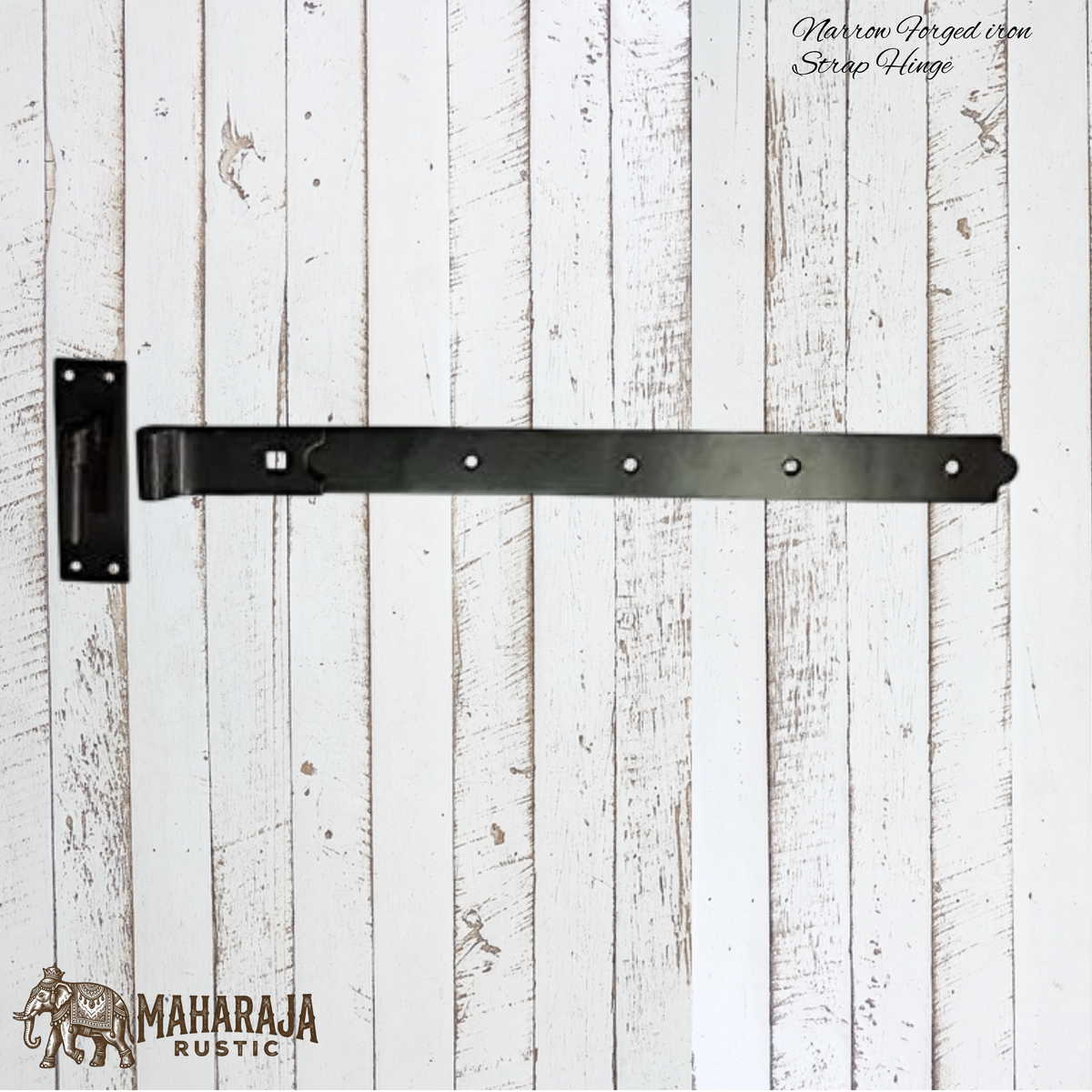 Detachable forged iron strap hinge 625mm long (MAJ-881)