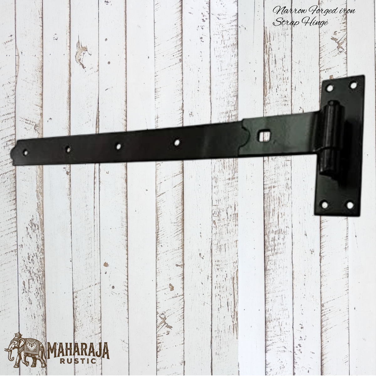 Detachable forged iron strap hinge 625mm long (MAJ-881)