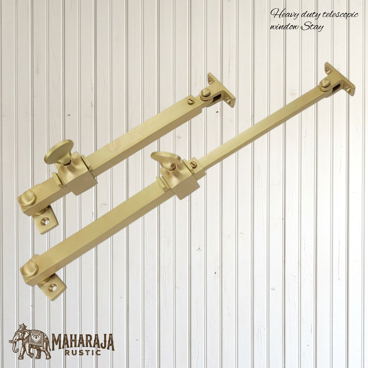 Heavy Duty solid brass telescopic casement window stay 179mm-305mm(5 finishes)
