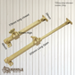 Heavy Duty solid brass telescopic casement window stay 179mm-305mm(5 finishes)