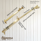 Longneck solid brass telescopic casement window stay 356-597mm (5 finishes)