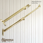 Longneck solid brass telescopic casement window stay 356-597mm (5 finishes)