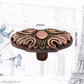 Artisan Brass Oval Antique Copper Cabinet knob 61mm x 29mm
