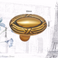 Artisan Rustic Satin Brass Oval rope knot  Round knob 30x19mm (Copy)