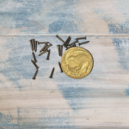 Bronze Jewelry Box hardware Pins 8mm  (pkt 20)