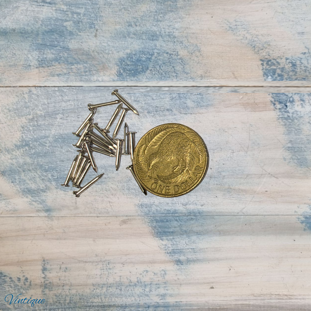Silver Jewelry Box hardware Pins / nails  8mm  (pkt 20)