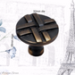 Artisan Antique Brass Weave pattern knob 32mm dia