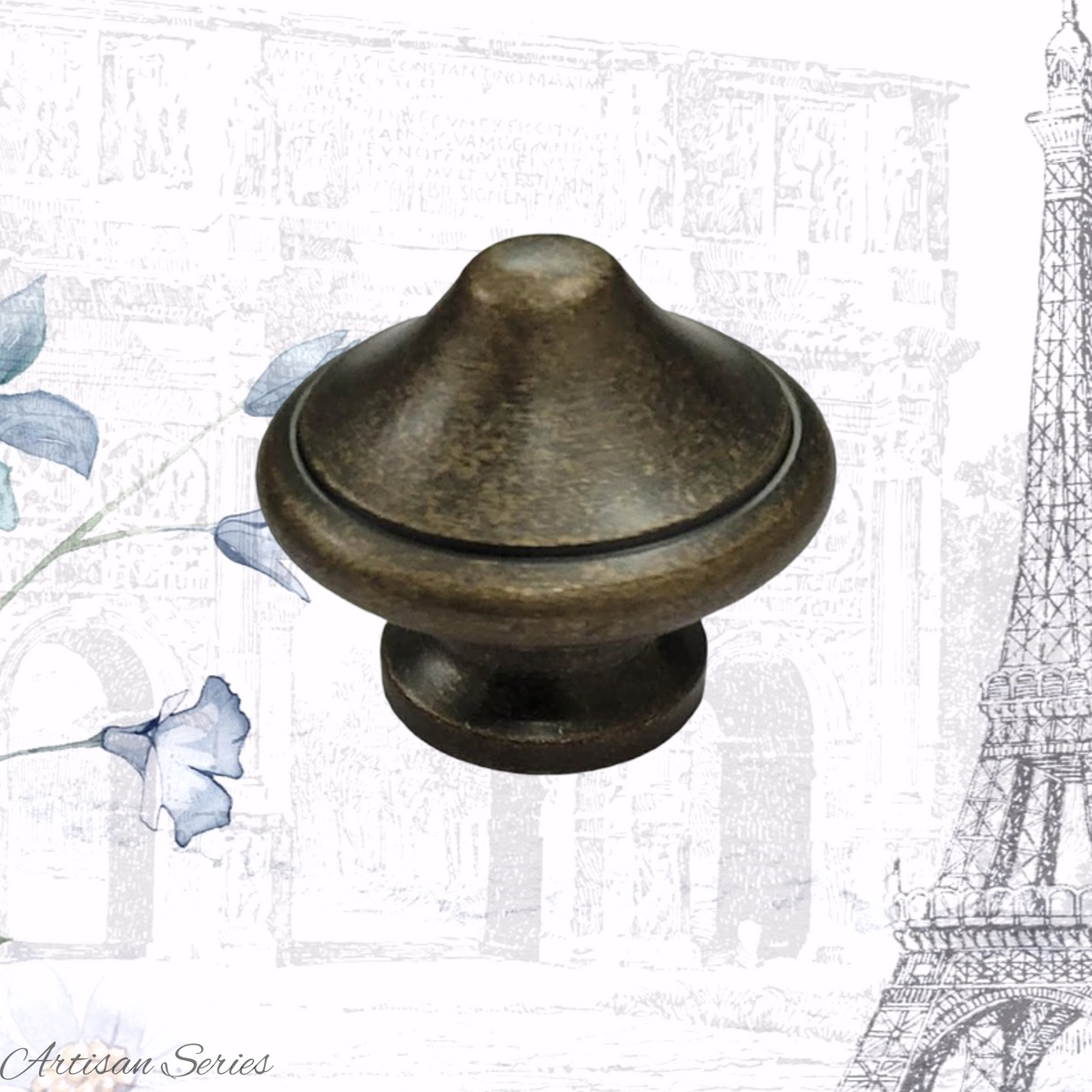 Artisan Antique Brass Tagine cabinet knob 31mm dia