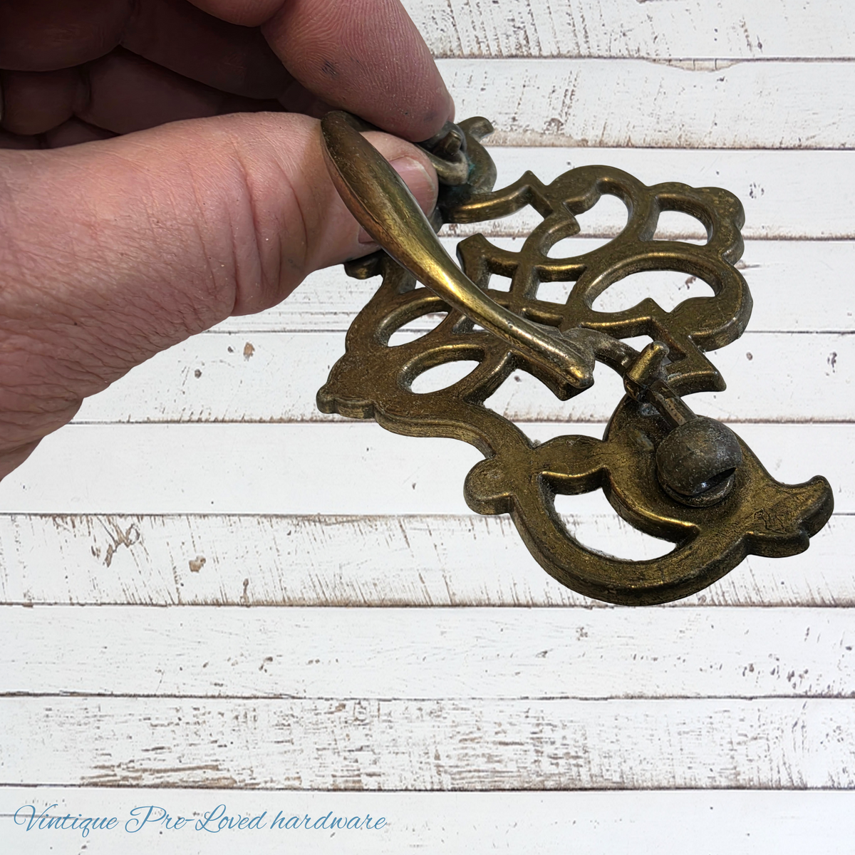 Vintage Keeler Brass Batwing Chippendale Drawer Handle Pull 104mm long