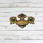 recycled Vintage Keeler Brass swing handle 98mm long