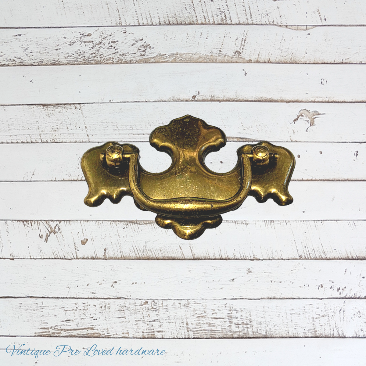 recycled Vintage Keeler Brass swing handle 98mm long