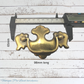 recycled Vintage Keeler Brass swing handle 98mm long