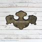 recycled Vintage Keeler Brass swing handle 98mm long