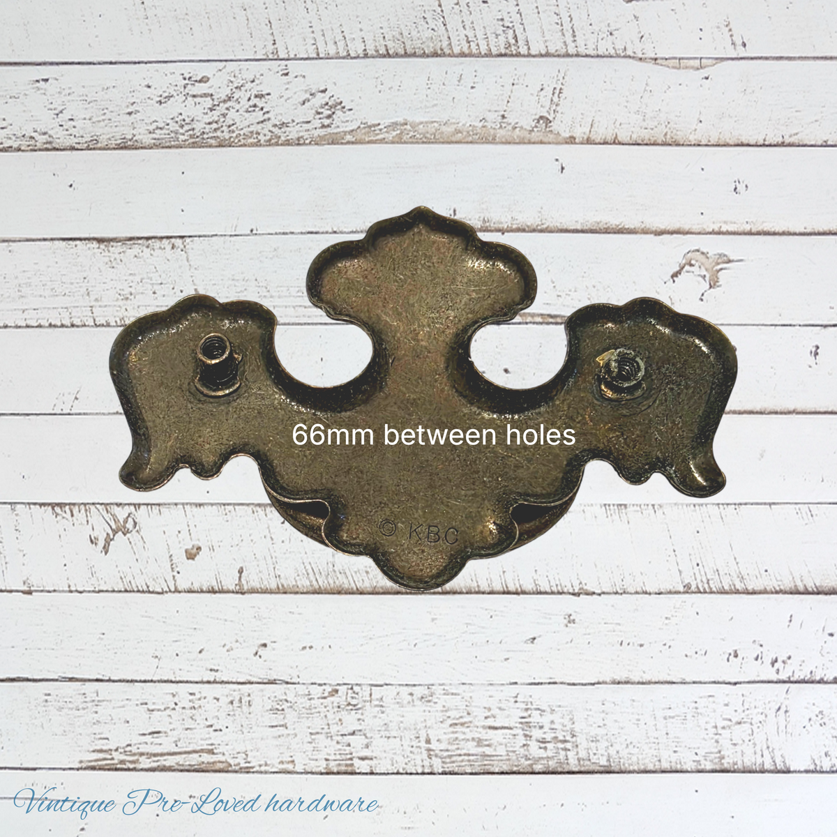 recycled Vintage Keeler Brass swing handle 98mm long