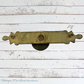 recycled antique Cast Brass cabinet knob 53mm dia and backplate (200mm long)