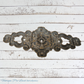 antque Hyer Ornate Brass Cabinet Door Plate Large Hollywood Regency Mid Century