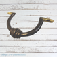 Antique Thick Solid brass cabinet Bail handle 131mm long