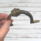 Antique Thick Solid brass cabinet Bail handle 131mm long
