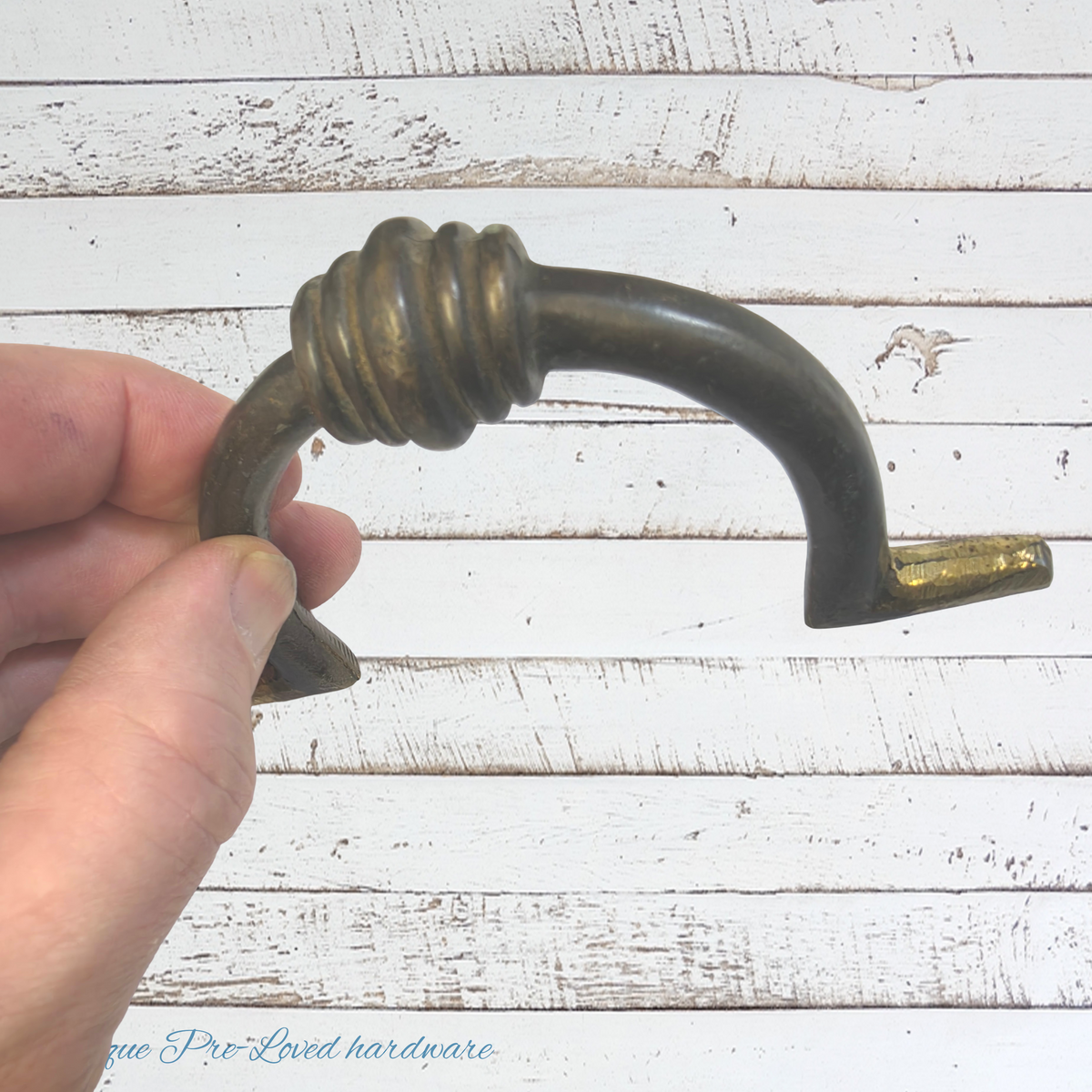 Antique Thick Solid brass cabinet Bail handle 131mm long