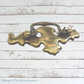 Antique Chippendale style brass Swing bail cabinet handle