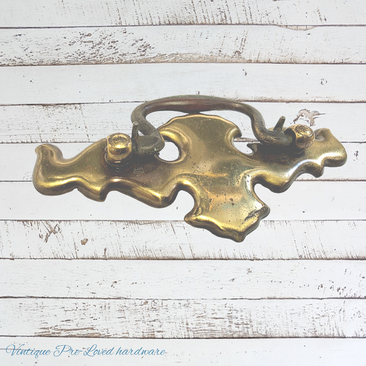 Antique Chippendale style brass Swing bail cabinet handle
